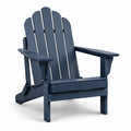 Adirondackstuhl aus Polyethylen Blau 90x78x88 cm