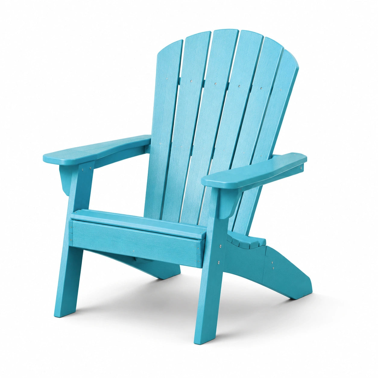 Adirondackstuhl aus Polyethylen Blau 90cm x 75cm x 88cm