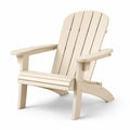 Adirondackstuhl aus Polyethylen, Beige, 90x80x100cm