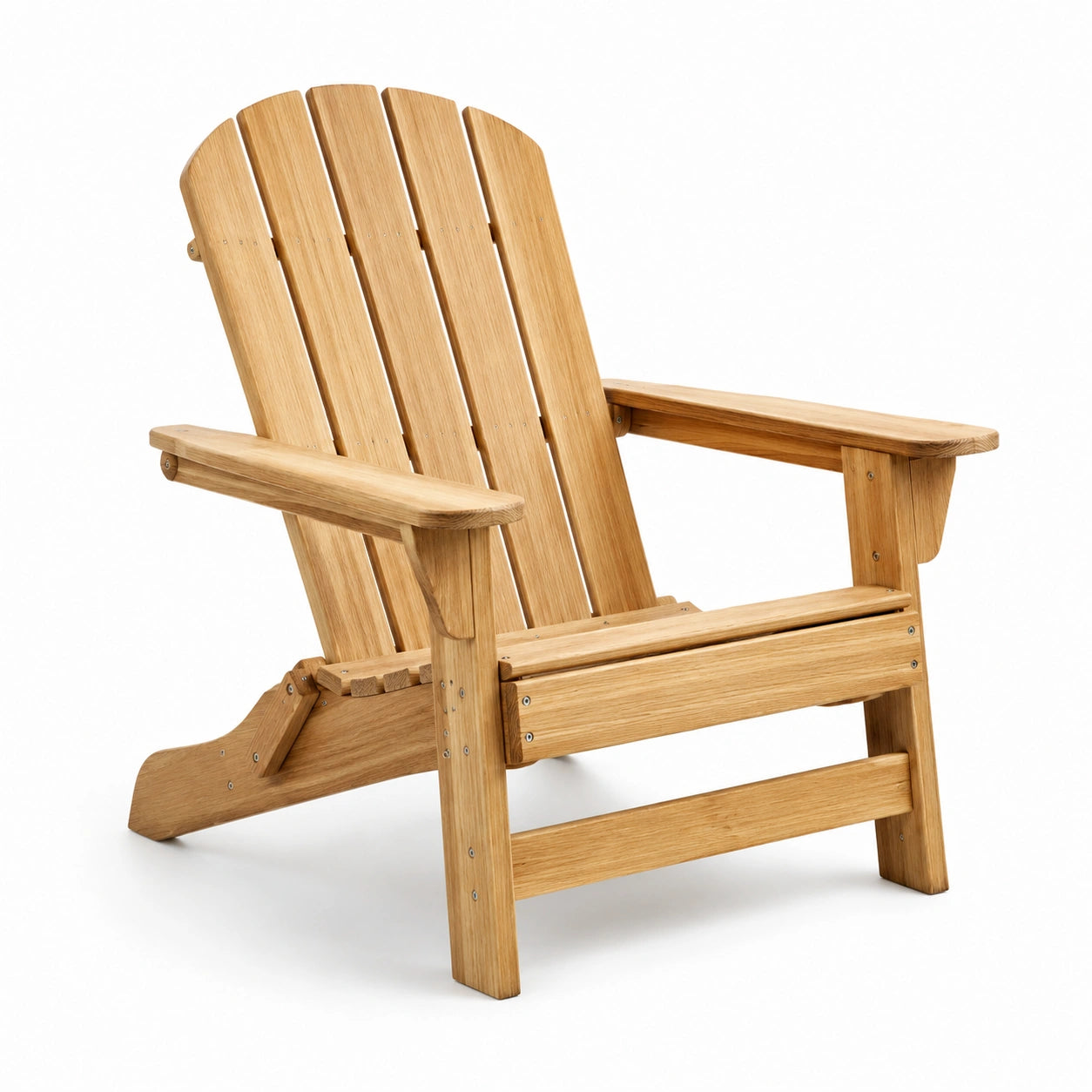 Adirondack-Stuhl aus Holz in Natur
