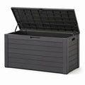Gartenbox Kunststoff 120x60x63cm Dunkelgrau