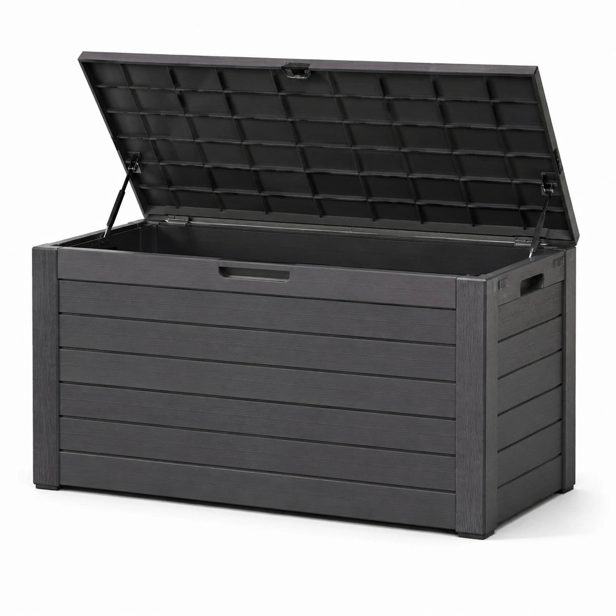 Gartenbox Kunststoff 120x60x63cm Dunkelgrau