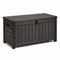Gartenbox Aufbewahrungsbox Holz-Kunststoff-Verbundwerkstoff 120x60x55cm Dunkelgrau