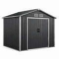 Metall Gartenhaus 213x191x185 cm Anthrazit